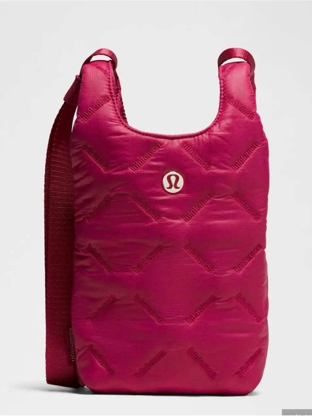 lululemon athletica  Quilted Pleasures Phone Crossbody Shoulder Bag Berry Color